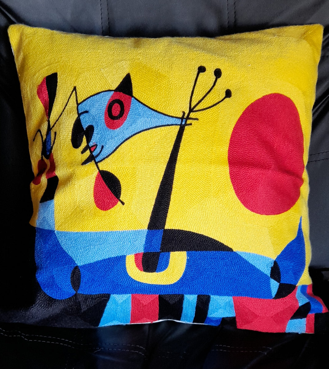 Set De 4 Housses De Coussin Noël 45x45cm – Motifs Brodés (cerf, Père Noël, Sapin, Bonhomme De Neige) – Pour Canapé, Salon, Extérieur