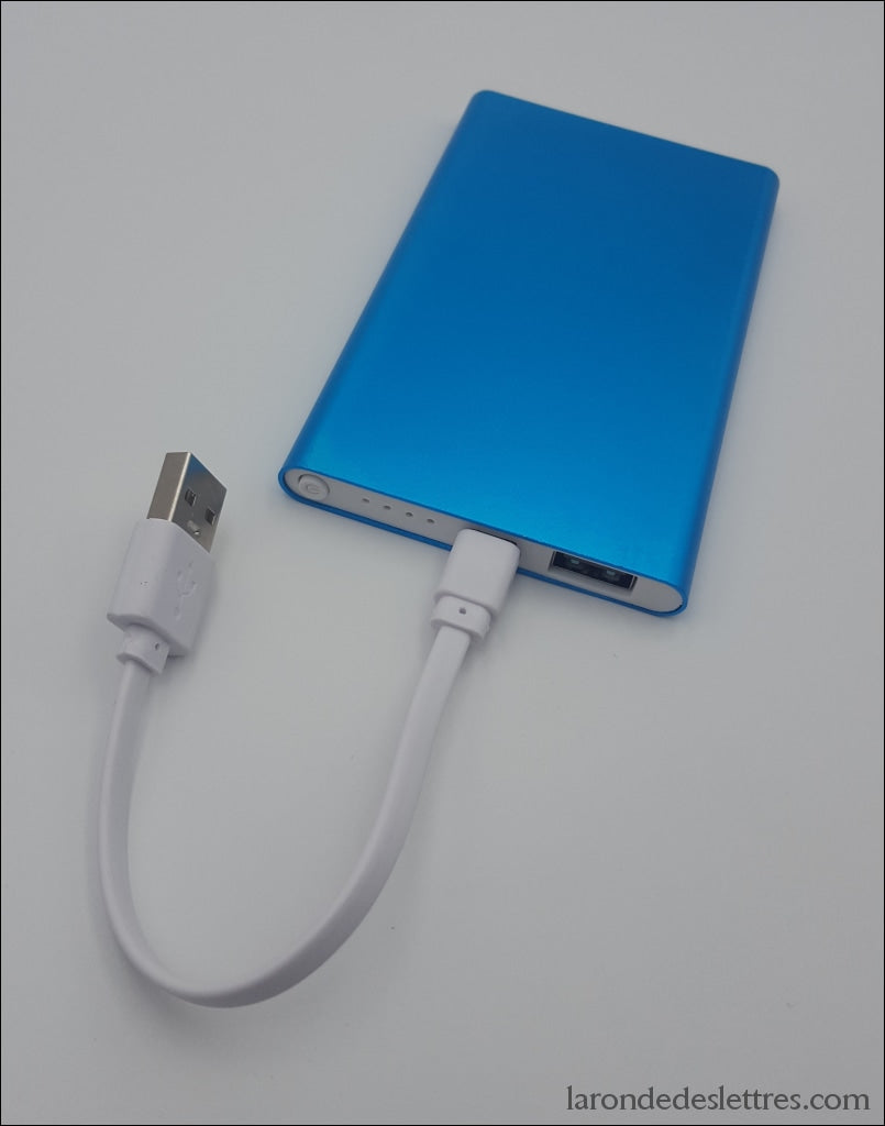 Batterie externe FUN CONNECTION universelle pour smartphones bleue : Chez  Rentreediscount Fournitures de bureau