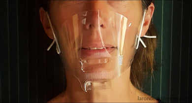 Masque plastique transparent invisible - La Ronde des Lettres