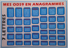 Charger l&#39;image dans la galerie, Set de table A3 Mes ODS9 en anagrammes
