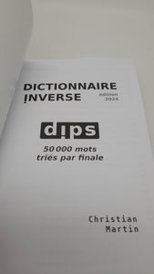 Dictionnaire Inversé - Christian Martin