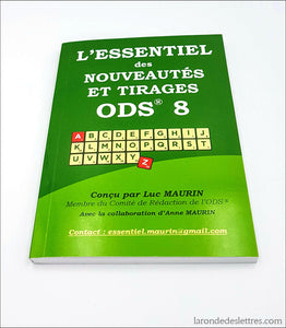 L’essentiel des nouveautés et tirages ODS 8-Luc Maurin - La Ronde des Lettres