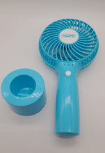Charger l'image dans la galerie, Ventilateur bleu avec base