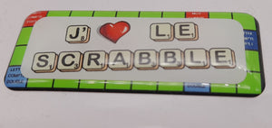 Autocollant "J'aime le scrabble"