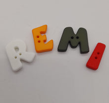 Charger l&#39;image dans la galerie, Bouton Alphabet coloré