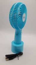 Charger l'image dans la galerie, Ventilateur bleu avec base