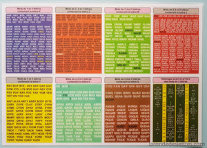 Set de table A3 Lettres chères - La Ronde des Lettres