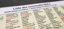 Charger l&#39;image dans la galerie, Set de table ODS 8 nouveaux mots intégral-Le Toquin - La Ronde des Lettres