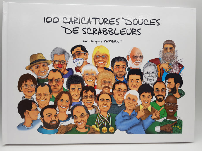 100 caricatures douces de scrabbleurs