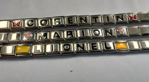 Bracelet italien métal à personnaliser