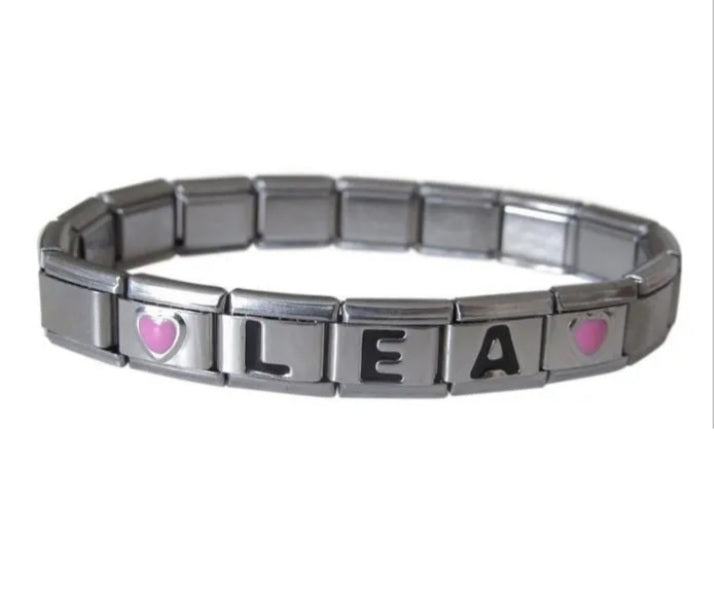Bracelet italien prénom lettre personnalisable et ajustable, logo panda. -  Un grand marché