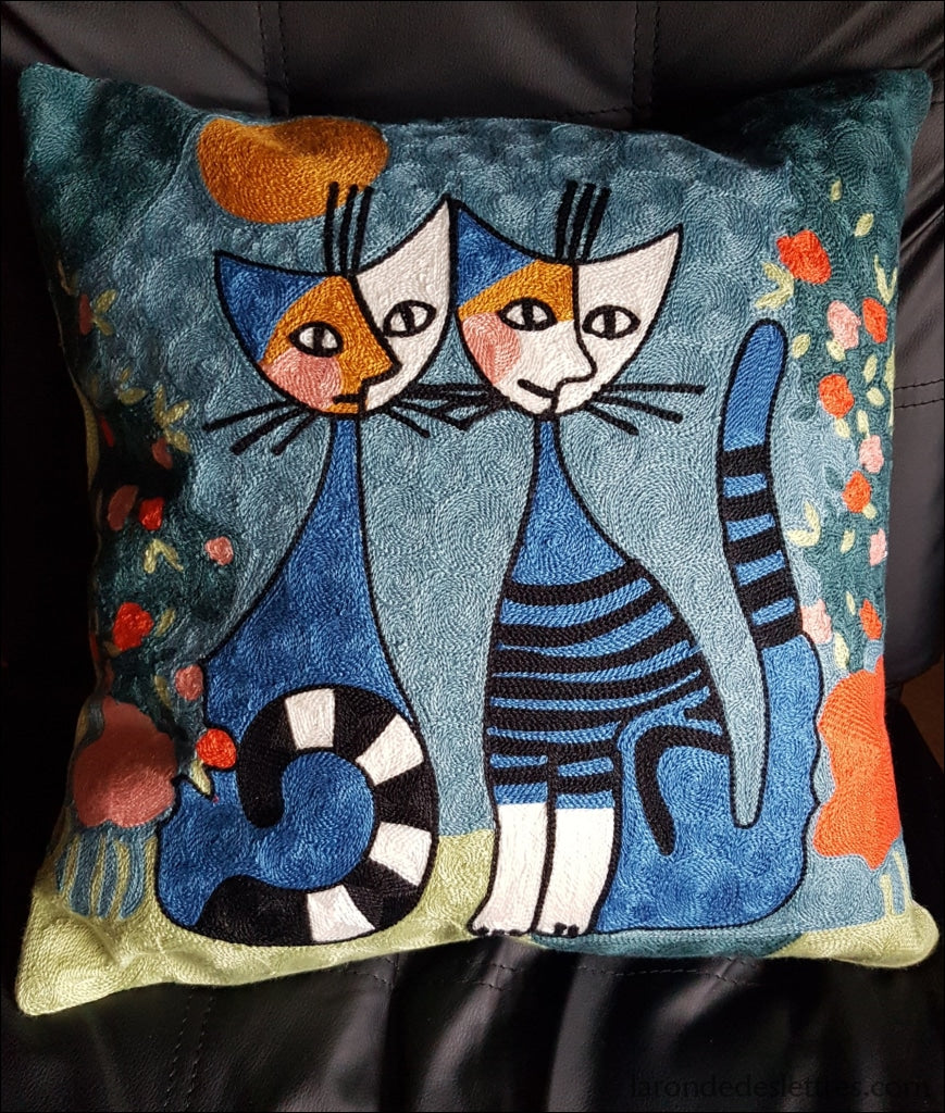 Lot De 2 Housses De Coussin Carrées Décoratives Avec Pompons De Style Bohème Pour Canapé/style