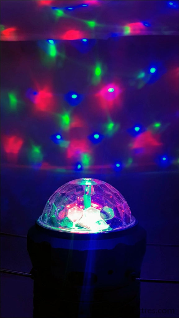 Kit lumiere disco projecteur ampoule par 36 boule a facettes couleur 15cm  vdlprom3