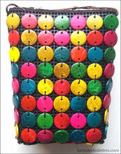 Charger l&#39;image dans la galerie, Sac à main boutons colorés fleurs en bois - La Ronde des Lettres