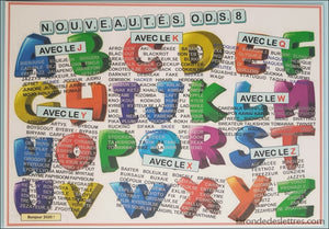 Set de table A3 Nouveautés ODS8 - La Ronde des Lettres