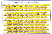 Charger l&#39;image dans la galerie, Set de table A3 Tirages à lettres chères - La Ronde des Lettres