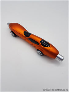 Stylo Aérodynamique Voiture De Course Orange Stylo