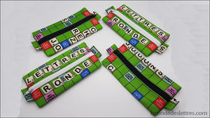 Trousse plate Scrabble cousu main - La Ronde des Lettres